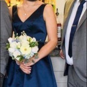 Sorely vita navy bridesmaid dress